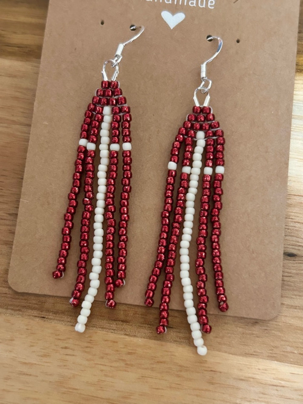 {Sacred Fire} Handmade Beaded Earrings